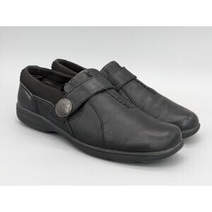Abeo Smart 3540 Women's Slip-On Loafers Shoes Leather Black Comfort Size 8.5